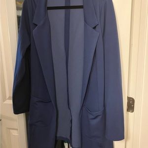 LULAROE GWEN BLAZER - XL, NAVY BLUE